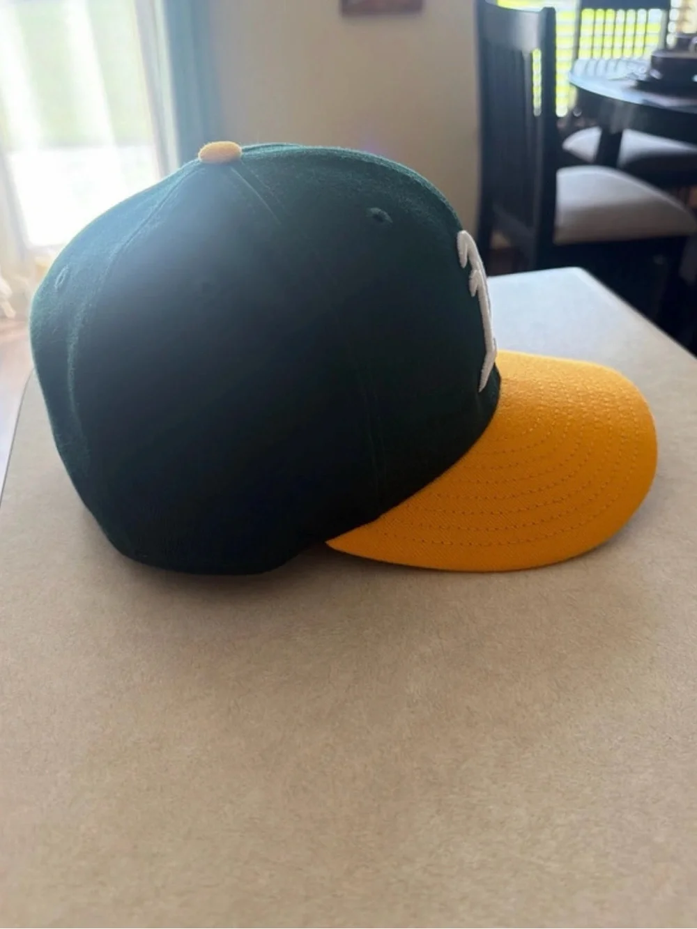 Oakland A's Green and Yellow Baseball Cap